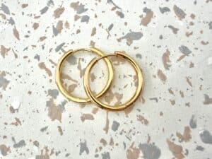 Ma Poulette Bijoux créoles grande ronde doree 2