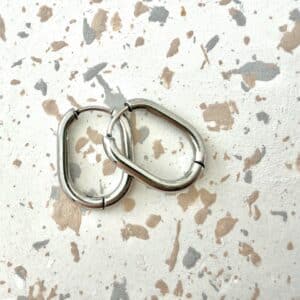 Ma Poulette Bijoux créoles ovale argentee 2