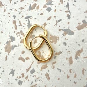 Ma Poulette Bijoux créoles ovale doree 2