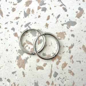 Ma Poulette Bijoux créoles petite ronde argentee 214