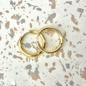 Ma Poulette Bijoux créoles petite ronde doree 2