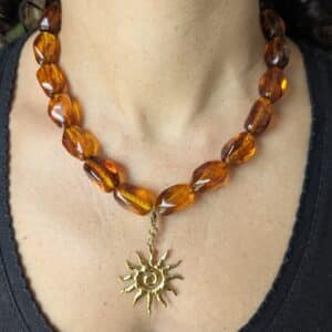 Ma poulette bijoux Collier Simone - Ambre 2