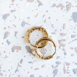 ma poulette bijoux creoles reversible doree - 2
