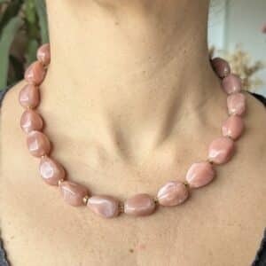 Ma poulette bijoux Collier Simone - vieux rose