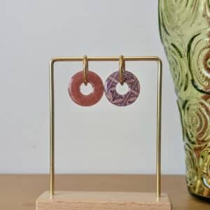 Ma poulette bijoux Pampille réversible Sophie- terracotta et carreaux de ciment