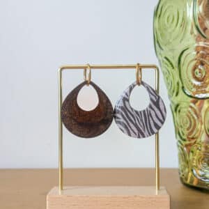 Ma poulette bijoux Pampille réversible Viviane - Bronze et zèbre