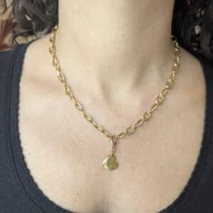 Ma poulette bijoux Pendentif Odette - Petit coeur doré