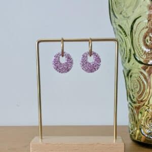 Ma poulette bijoux pampille Rosalie- Paillettes fines violettes
