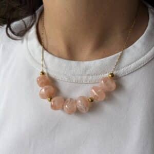 Ma poulette bijoux Collier Louise - Rose poudré